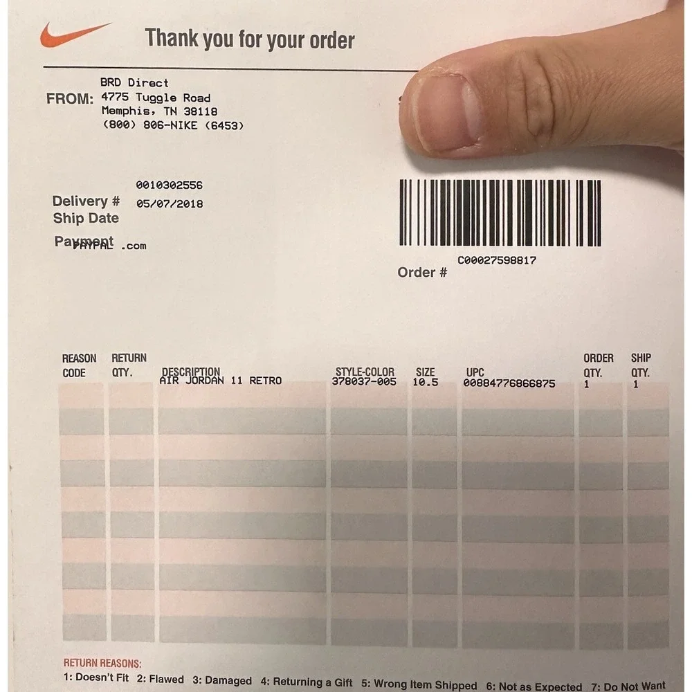New Air Jordan 11 Cap and Gown 2018 Size 10.5 Rare Retro Authentic Black High MJ